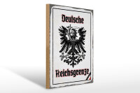 Holzschild - Adler Reichtsgrenze