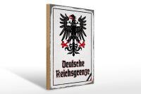 Holzschild - Adler D. Reichsgrenze