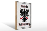 Holzschild - Adler Reichtsgrenze