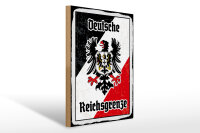 Holzschild - Adler Reichtsgrenze