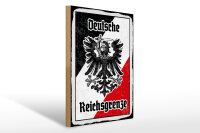 Holzschild - Adler Reichtsgrenze
