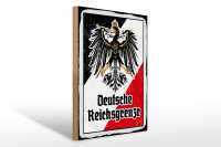 Holzschild - Adler D. Reichsgrenze