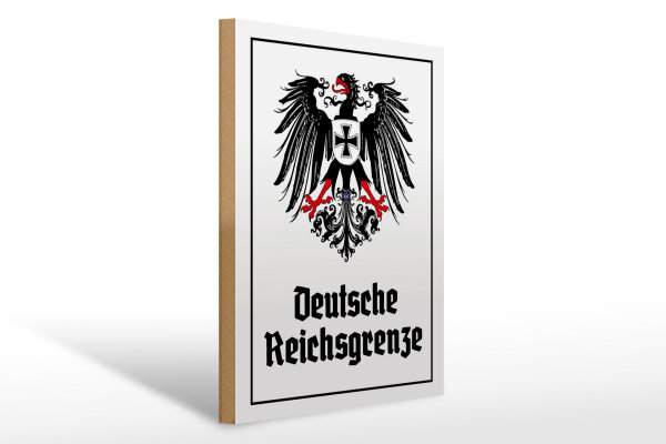 Holzschild - Adler D. Reichsgrenze