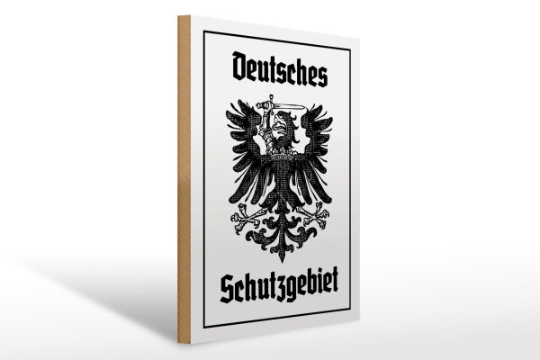 Holzschild - Adler Schutzgebiet