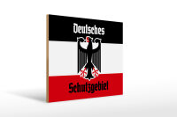 Holzschild - Adler D Schutzgebiet