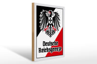 Holzschild - Adler D. Reichsgrenze