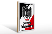 Holzschild - Adler D. Reichsgrenze