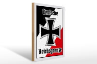 Holzschild - EK Reichtsgrenze