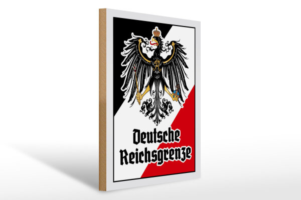 Holzschild - Adler D. Reichsgrenze