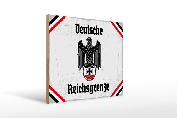 Holzschild - Adler D. Reichsgrenze