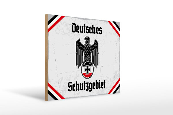 Holzschild - Adler D Schutzgebiet