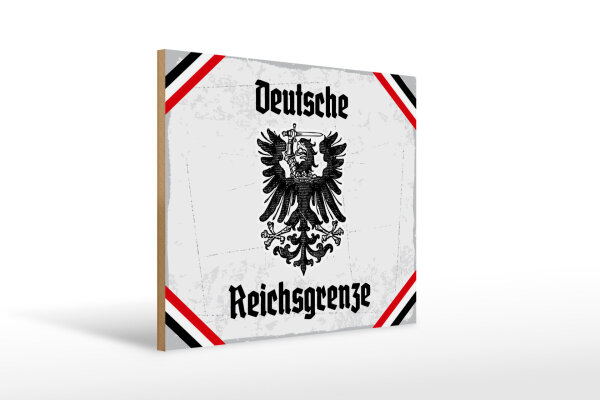 Holzschild - Adler D. Reichsgrenze