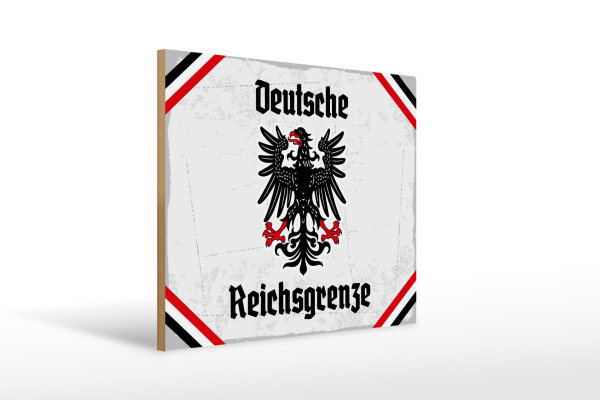 Holzschild - Adler D. Reichsgrenze