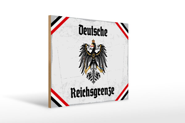 Holzschild - Adler D. Reichsgrenze