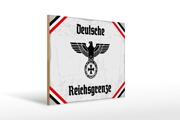 Holzschild - Adler D. Reichsgrenze