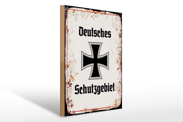 Holzschild - EKD Schutzgebiet