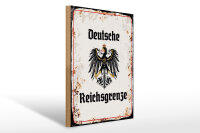 Holzschild - Adler D. Reichsgrenze