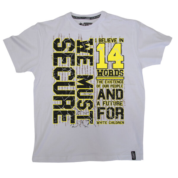 14 Words - weiß TS 3XL