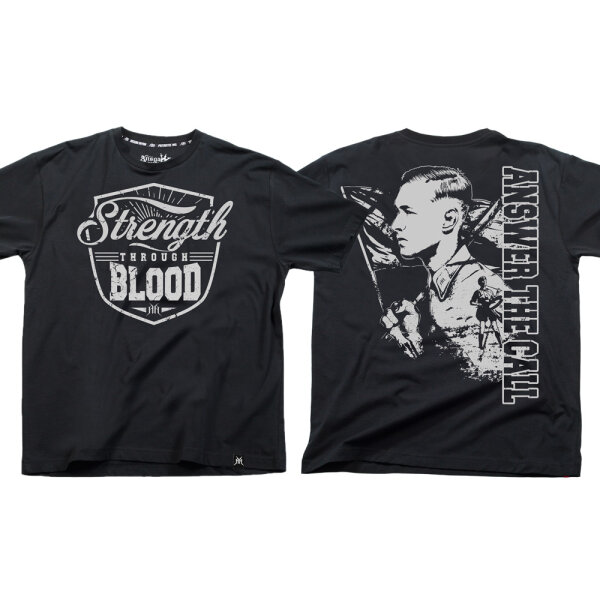 Strength through Blood - schwarz TS 3XL