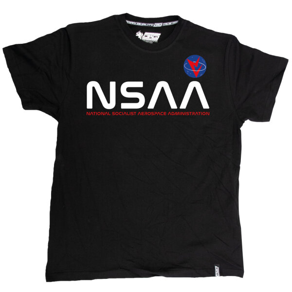 T-SHIRT "NSAA" SCHWARZ L