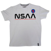 T-SHIRT "NSAA" WEISS  L