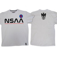 T-SHIRT "NSAA" WEISS  M