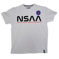 T-SHIRT "NSAA" WEISS  M