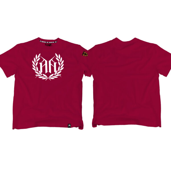 T-SHIRT "LEAF" BORDEAUX 3XL