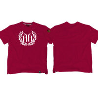 T-SHIRT "LEAF" BORDEAUX 3XL