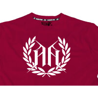 T-SHIRT "LEAF" BORDEAUX L