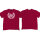 T-SHIRT "LEAF" BORDEAUX XXL