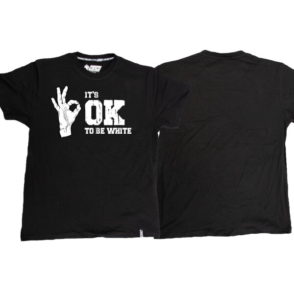 "Its OK to be White" schwarz (Premium) XL