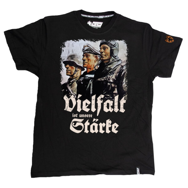 T-SHIRT "VIELFALT" SCHWARZ XXL