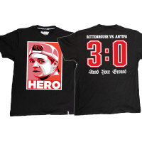 T-SHIRT "HERO" SCHWARZ L