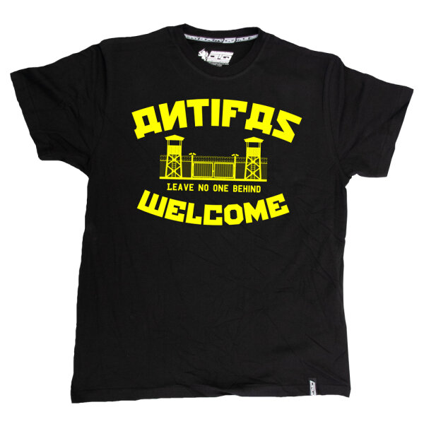 Antifas Welcome schwarz TS L