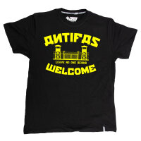 Antifas Welcome schwarz TS L