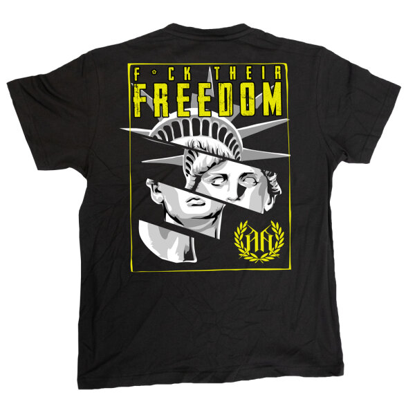 F*ck their Freedom schwarz TS L