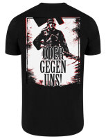 Mit uns oder gegen uns schwarz TS 4XL