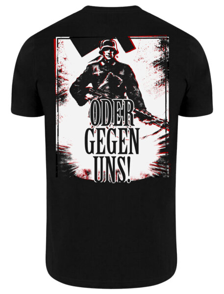 Mit uns oder gegen uns schwarz TS XL