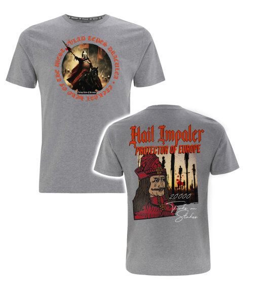 Vlad Tepes Draculae grau melange TS 3XL