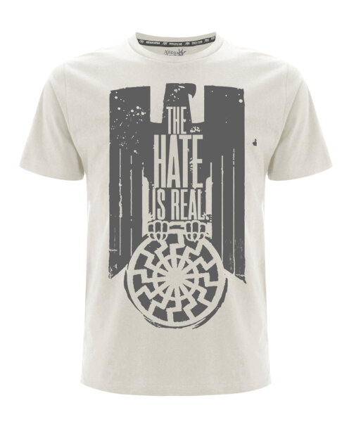 THE HATE IS REAL weiß TS L