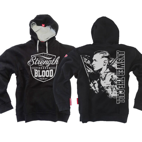 STRENGTH THROUGH BLOOD - schwarz HO 3XL