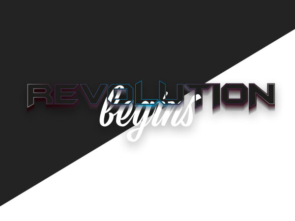 Revolution begins schwarz HO XL