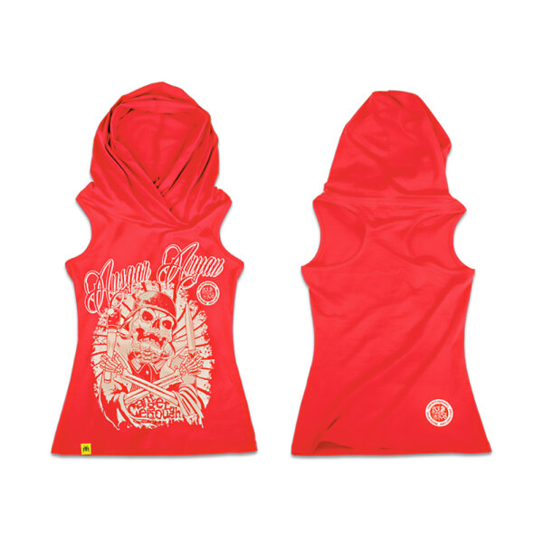 Skull WMN - red rose TS XXL