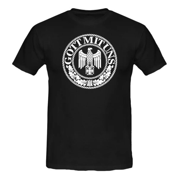 GOTT MIT UNS T-Shirt schwarz 4XL