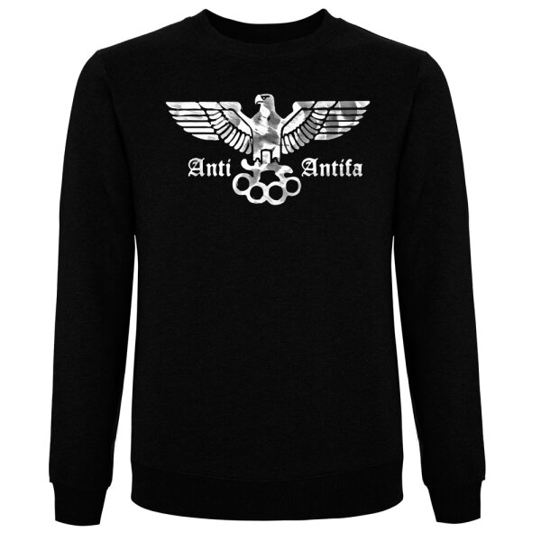 ANTI-ANTIFA Pullover schwarz L