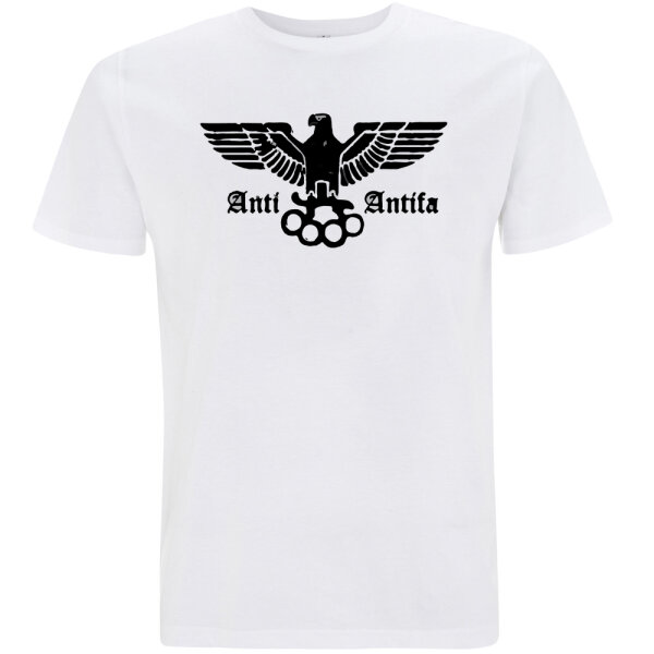 ANTI-ANTIFA T-Shirt weiß L