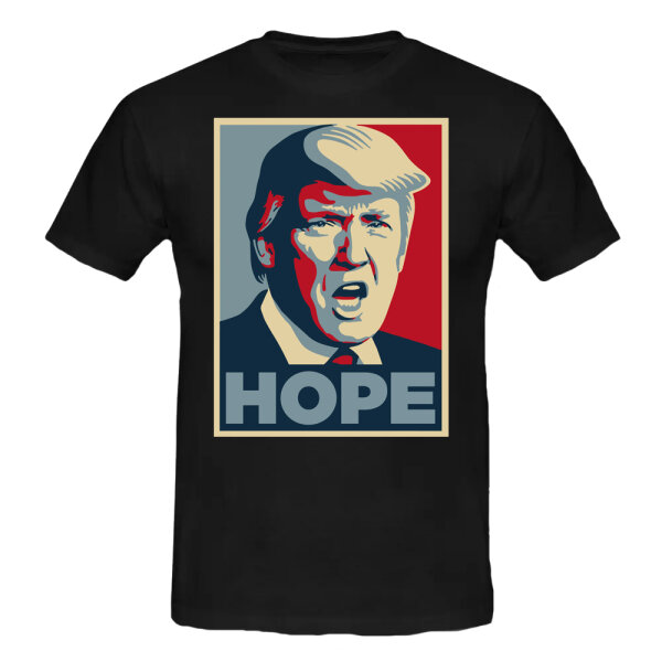 T-Shirt "HOPE" T-Shirt schwarz 3XL