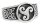 Celtic Siegel Ring TORIAN 11 mm Keltische Triskele Vintage Silber 20,5/64