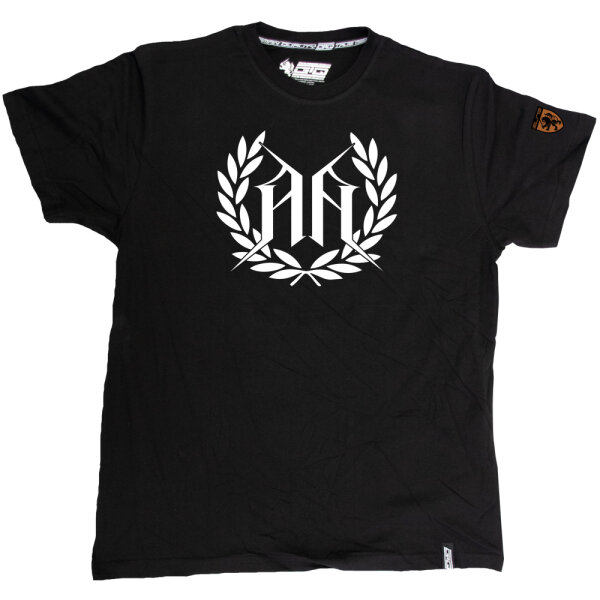 T-SHIRT "LEAF" SCHWARZ  S